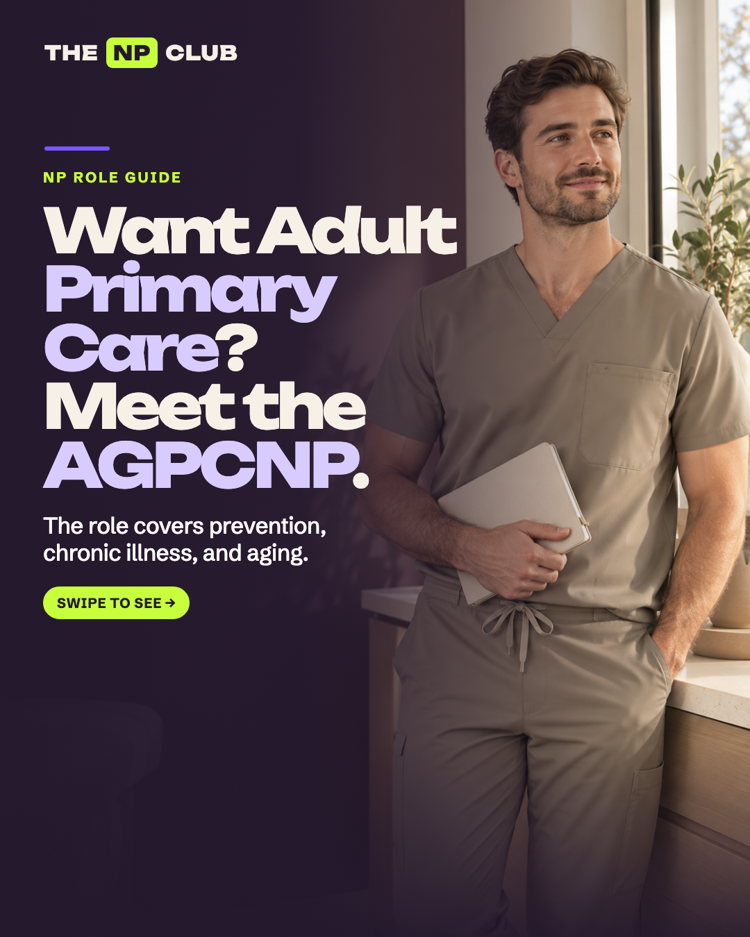 Want Adult Primary Care? Meet the AGPCNP. carousel cover
